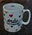 Caneca 300ml Frase Mãe - Porcelana - Decoração Caneca Completa Corações - Imagem 4