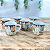 Jogo 6 Canecas Xícaras 100ml - Páscoa - Porcelana - Imagem 6