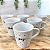 Jogo 6 canecas Cônicas 120ml Poá Colorido - Porcelana - Imagem 5