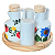 Kit Galheteiro 5 pçs - Porcelana decorada - Imagem 2