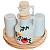 Kit Galheteiro 5 pçs - Porcelana decorada - Imagem 5