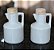 Kit Galheteiro Azeite e Vinagre - Porcelana tampas pinus - Imagem 4