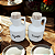 Kit Galheteiro Azeite e Vinagre - Porcelana tampas pinus - Imagem 5