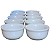 Jogo 10 cumbucas/tigelas 120ml - Kit Porcelana Branca - Imagem 1