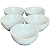 Jogo 5 Tigelas 250ml - Açai - Kit Porcelana branca - Imagem 1