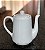 Bule Alto Bico Longo Café, Chá, Leite 1L - Porcelana Branca - Imagem 2