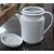 Bule Cafeteira Café, Chá, Leite 1,1L - Porcelana Branca - Imagem 5