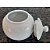 Açucareiro 350ml em porcelana branca forte e resistente. - Imagem 3