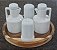 Kit Galheteiro 5 peças Azeite, Vinagre, Sal e Paliteiro - Porcelana - Imagem 2