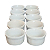Jogo 10 Ramequim / Tigelas 40ml Forma canelada - Kit Porcelana Branca (2) - Imagem 1