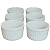 Jogo 6 Ramequim 150ml Forma canelada - Porcelana Branca (2) - Imagem 1
