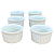 Jogo 6 Ramequim 100ml Forma canelada - Porcelana Branca - Imagem 2