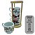 Kit Jogo 4 Xicaras Café Chá hotel 200ml Empilháveis C/ Suporte Pinus - Feliz Natal - Imagem 2
