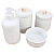 Kit Higiene Bebê Lavabo 4 peças c/ Pegador Porcelana Branca - Imagem 1