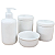 Kit Higiene Bebê Lavabo 4 peças - Porcelana Branca - Imagem 4