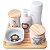Kit higiene bebê Safari 6 Pçs - Bdj Quad. Porcelana e Pinus - Imagem 1
