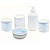 Kit higiene bebê Lavabo 5 pçs Off White - Tudo Porcelana - Imagem 3