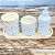Kit higiene bebê lavabo arabescos 4 pçs - Porcelana Tp Pinus - Imagem 2