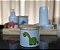 Kit higiene bebê Dinossauro 6 peças - Bandeja, potes, porta álcool e molhadeira - Peças Porcelana Bandeja Pinus - Imagem 6