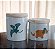 Kit higiene bebê Dinossauro 2 potes - Peças Porcelana Tampas Pinus - Imagem 5