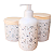 Kit higiene bebê lavabo arabescos 3 pçs - Porcelana Tp Pinus - Imagem 3