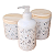 Kit higiene bebê lavabo arabescos 3 pçs - Porcelana Tp Pinus - Imagem 2