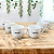 Jogo 6 Xicaras Café/Chá Cônica 170ml  Poá colorido Porcelana - Imagem 5