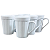 Kit Jogo 6 Canecas xícaras Café, Chá hotel 220ml tipo Copo Americano - Porcelana branca - Imagem 1