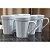 Kit Jogo 6 Canecas xícaras Café, Chá hotel 220ml tipo Copo Americano - Porcelana branca - Imagem 2