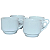 Kit Jogo 4 Xicaras Café/Chá hotel 200ml Empilháveis - Porcelana Branca - Imagem 1