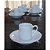 Jogo 6 xícaras de Café com pires - 55 ml Base Reta - Porcelana branca - Imagem 7
