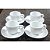 Kit Jogo 4 xícaras Café 80ml Cônica com pires - Porcelana branca (2) - Imagem 2