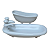 Kit Banheiro / Lavabo, Porta Sabonete + Recipiente p/ aromatizante - Porcelana - Imagem 1