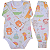 Kit Body infantil Manga Longa Safari RN ao G Algodão Premium - Imagem 3