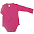 Body infantil Manga Longa Rosa RN ao G Algodão Premium - Imagem 2