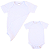 Kit Body infantil Branco Manga Curta Sublimação RN a G - Imagem 1