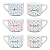 Jogo Xicaras Café Chá 200ml Semi - Empilháveis - Porcelana - Imagem 3
