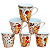 Kit Jogo 6 Canecas 120ml Capivara - Porcelana - Imagem 3