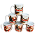 Kit Jogo 6 Canecas 300ml Natal - Porcelana - Imagem 5