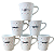 Caneca Infantil 120ml Porcelana Jogo 6 pçs Várias Estampas - Imagem 8