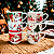 Kit Jogo 6 Xicaras Natal CaféChá 200ml Empilháveis Porcelana - Imagem 5