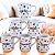 Kit Jogo 6 Canecas 120ml - Várias Estampas - Porcelana - Imagem 2