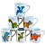 Kit Jogo Conjunto 6 Caneca Infantil 140ml - Porcelana - Imagem 2