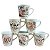 Kit Jogo Conjunto 6 Caneca Tulipa 140ml Mãe - Porcelana - Imagem 8