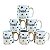 Kit Jogo 6 Canecas Brasil Porcelana Chá Café Cappuccino Suco - Imagem 1