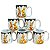 Kit Jogo 6 Caneca Coelho Páscoa Porcelana Café Suco Chá - Imagem 1
