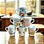 Kit Jogo 6 Caneca Coelho Páscoa Porcelana Café Suco Chá - Imagem 4