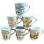 Kit Jogo 6 Caneca Coelho Páscoa Porcelana Café Suco Chá - Imagem 2