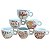 Kit Jogo Conjunto 6 Xícara Mãe Café Chá Cappuccino Porcelana - Imagem 5