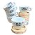 Kit Jogo Conjunto 6 Xícara Mãe Café Chá Cappuccino Porcelana - Imagem 3